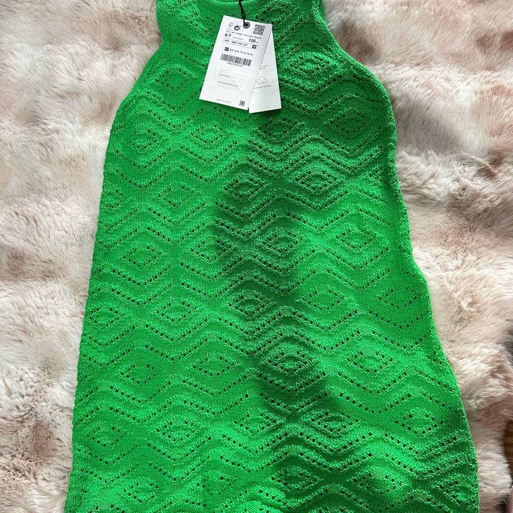 Zara Kids Green Casual Dress